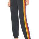 Aviator Nation NEW  Rainbow Side Stripe Charcoal Track Joggers Photo 0