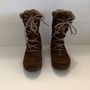 The North Face  TNF brown lace up waterproof boots 6.5 WORN ONCE EXCELLENT RARE Photo 1