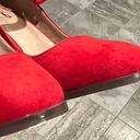 mix no. 6  Asuviel Red Faux Suede Mary Jane Pumps Block Heel Shoes Size 8.5M NEW Photo 8