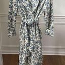 Victoria's Secret Vintage 90s  Country Delft Floral Scroll Fleece Robe XS S Photo 0