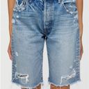 Bermuda Moussy vintage Jean shorts  distressed denim   Japan button fly sz 25 Photo 7