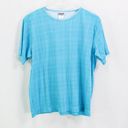 Cabin creek  Blue White Vintage 1990s Gingham Check Plaid Top Photo 0