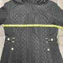 Gallery Quilt Hooded Jacket Black With Gold Hardware Size Small Photo 15