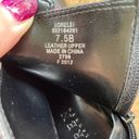 Ralph Lauren “Lorelei” Black Leather Stiletto With 2 Buckles Side  Size 7.5 B NW Photo 6