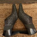 Brighton  Mantilla Rhythm Pewter Laser Cut Leather Booties/Ankle Boots Size 9 Photo 4