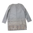 J.Crew NWT  Collection Embellished Cocoon Coat in Gray Beaded Wool Topcoat 8 Photo 9