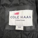 Cole Haan  Wing Collar Faux Leather Coat - Size S Photo 10