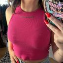 Mayfair Group The  Cropped Ribbed Tank Top Pink Size Small Photo 4