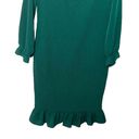 Baltic Born  Esther Smocked Ruffle Hem Midi Dress Emerald Green Size 1XL Photo 4