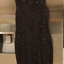 St. John 💕💕 Sequin Tweed Knit Sleeveless Shift Dress Black Gold Metallic 10 NWOT Photo 3