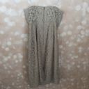 J.Crew Grayish Green Lace Strapless Photo 5