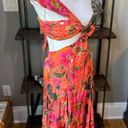 Farm Rio Blooming Garden Maxi Dress Orange Floral Womens Size XS Photo 7