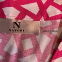 Natori  Fuchsia Soho Geo Printed Challis Kaftan Dress Size S New Photo 5