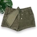 Lulus Cooler Days Corduroy Skort in Olive Green Photo 4