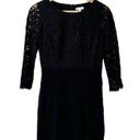 Shoshanna  Black Cocktail Dress Mini Lace Sleeves 2 Photo 1