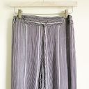 Angie  Navy Striped Wide Leg Beach Pants Photo 1