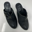 Born concept B.o.c.  Donia Black Oiled Nubuck Ring Trim Split Vamp Clog Mule Photo 3