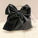 ALESSIA Black Velvet BON BON Bag with Bow Festive COQUETTE Holiday Purse Photo 5