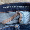 American Eagle  Super High Rise Raw Hem Jegging Crop Jeans Photo 6