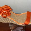 Ralph Lauren  Indigo Espadrille Wedges Orange size 11 Photo 4