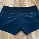 Brooks Running Shorts Blue-Black with Snap Pockets size Small Photo 3