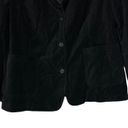 Denim & Co . Women's Black Velvety Blazer Jacket Size 1X Photo 1