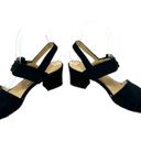 Bottega Veneta  Vintage Black Square Toe Buckle Heeled Sandals Size US 6.5 Photo 1