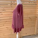 Alya  Francesca’s Ruffle Hem Top Blouse Large L Photo 3