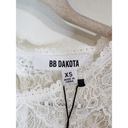 BB Dakota NWT  Smoke And Mirrors Lace White XS Nordstrom Blouse Photo 6