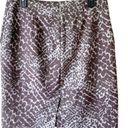 The Loft NWOT Brown Reptile Snakeskin Print Silk Blend Pencil Skirt Pockets Size 6 Photo 1