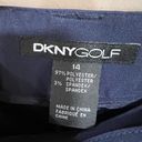 DKNYGOLF Capri Pant Sz 14 By Jamie Sadock Navy Stretch Pockets Loops Front Zip Photo 7