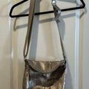 The Sak  bronze Fold-Over Flap Leather Cross-body Shoulder Bag Purse EUC. Photo 0