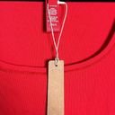 SKIMS COTTON RIB TANK TOP IN RED size L NWT Photo 3