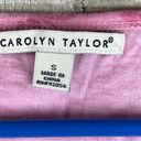 Carolyn Taylor  Small Short Sleeve Scoop Neck Floral Pink Top Photo 2