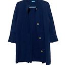 J. McLaughlin  Navy Blue Thick Cardigan Style Jacket Photo 0