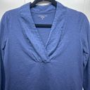 Coldwater Creek  V-Neck Long Sleeve Blue Top Women's Size XS Workwear Casual Photo 2