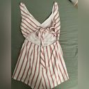 Hallelu Pink and White Striped Round Photo 2