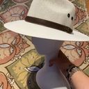 Nicol International Yute Fedora Panamá Western Cowboy Straw Natural Hat Size L handcrafted coastal festival vacation beach unisex accessories Preppy Vacation White Photo 1