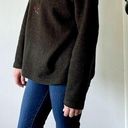 Victoria's Secret Vintage  Green Country Floral Fleece Pullover Photo 0