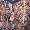 Rebecca Taylor  Silk Button Down Long Sleeve Snake Skin Print Top size 6 Photo 1