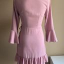 Pretty Little Thing Size 4 mauve ruffle wrap dress Photo 2