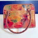 Patricia Nash Paris Small Floral Leather Satchel NWT Photo 2