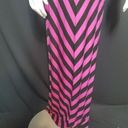 Apt. 9  Black & Purple Cheveron Striped Maxi Dress Photo 2