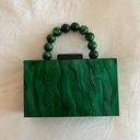 Amazon NWOT EROUGE Emerald Green Acrylic Clutch Photo 2