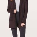 Lululemon Sit In Lotus Wrap II Black Cherry Cardigan Photo 8