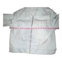 Mango  MNG Pocketed Denim Jacket Full Zip Women Size Medium White Collared Casual Photo 4