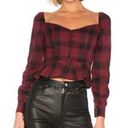 by the way. Marrie Plaid Peplum Top Photo 1