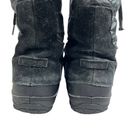 The North Face  Black Nuptse Purna Suede Leather Faux Fur Boots Photo 6