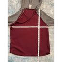 No Boundaries  Burgundy Gray Color Block Lightweight Pullover Hoodie L 11 - 13 Photo 4