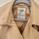 Abercrombie & Fitch Abercrombie Women's Short Cropped Trench Coat - Tan, M Photo 4